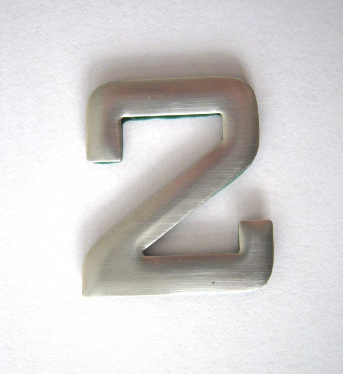 Číslice "2" 25 mm nalepovací nerez IN Číslice "2" 25 mm nalepovací nerez IN - Kliky, okenní a dveřní kování, panty Kování domovní a doplňky Číslice, písmena